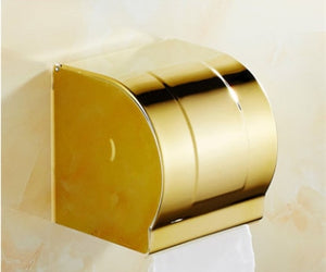 Stainless Steel Gold Toilet Paper Holder - Hansel & Gretel Home Decor