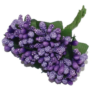 Purple Artificial Flowers Mulberry Bouquet - Hansel & Gretel Home Decor