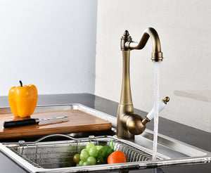Copper Gold Kitchen Faucet Rotatable - Hansel & Gretel Home Decor