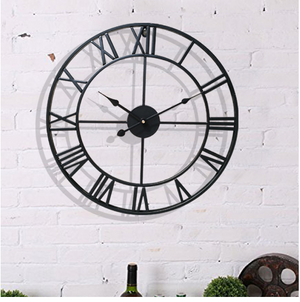 Roman Numeral Wall Clock Sandra Model - Hansel & Gretel Home Decor