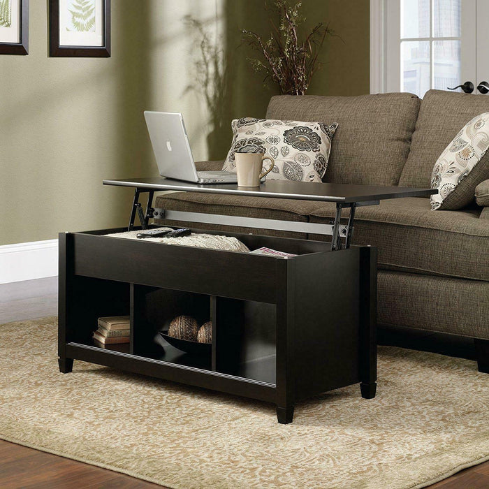 Lift Top Coffee Table Modern Furniture w/Hidden Storage Compartment & Shelf