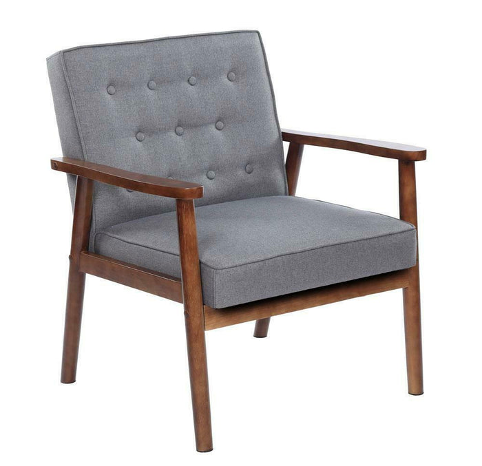 Alice Gray Wooden Living Room Chair