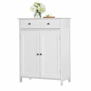 Wooden Bathroom Floor Cabinet Storage Chests of Drawers Home Furniture Organizer - Hansel & Gretel Home Decor