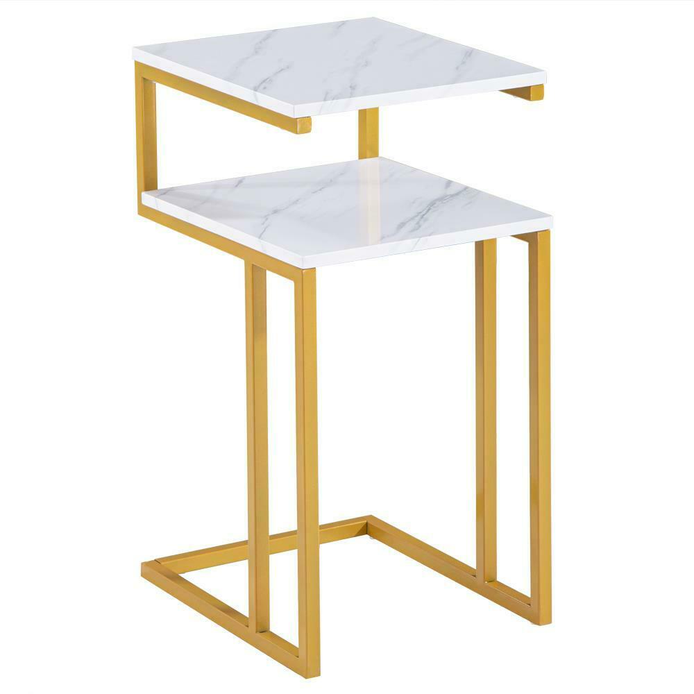 Kinsley Double Layer Side Table - Hansel & Gretel Home Decor