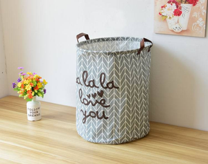 Modern Linen Folding Laundry Basket - Hansel & Gretel Home Decor