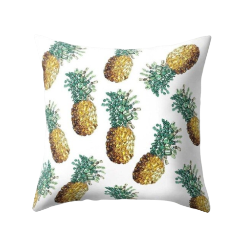 Modern Tropical Plants Decorative Pillow Case