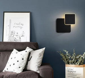 Nordic Square LED Black Wall Lamp - Hansel & Gretel Home Decor