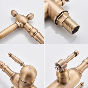 Solid Brass Gold Kitchen Faucet Rotating and Water Purifying - Hansel & Gretel Home Decor