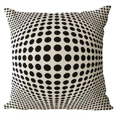 Simple Patterned Black and Brown Decorative Pillow Case - Hansel & Gretel Home Decor