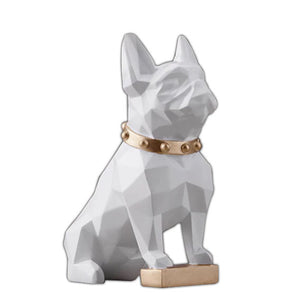 Decorative Ornamental White Small Dog Figurine Accessories - Hansel & Gretel Home Decor