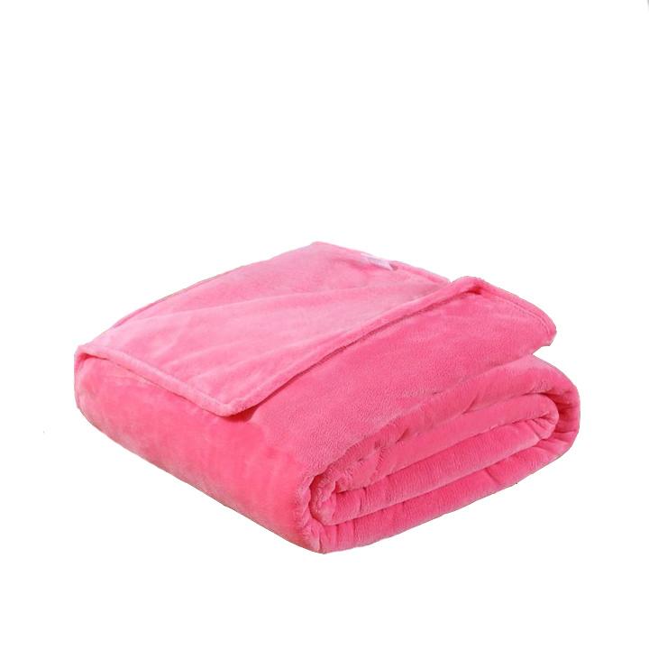 Fleece Plaid Light Pink Blanket - Hansel & Gretel Home Decor