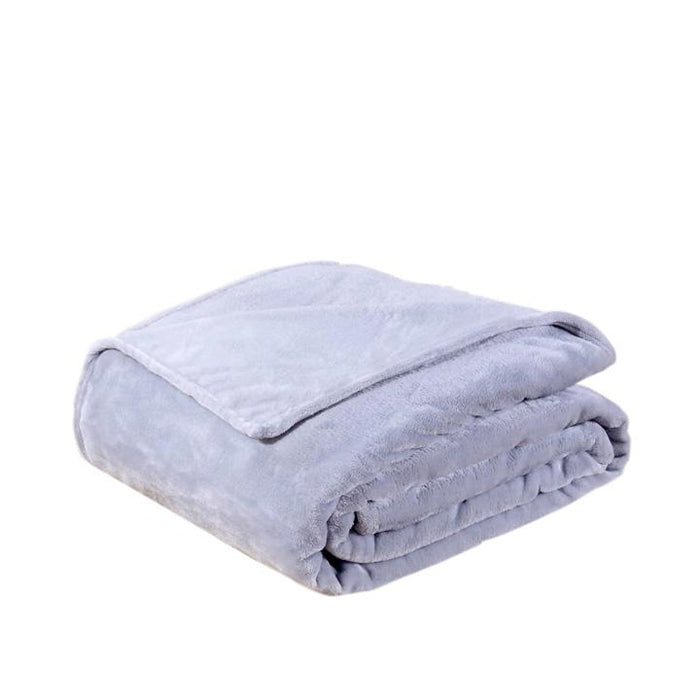 Soft Polyester Gray Blanket