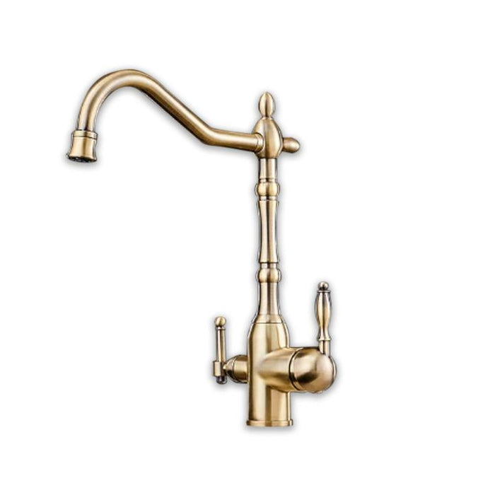 Solid Brass Bronze Kitchen Faucet Rotating and Water Purifying
