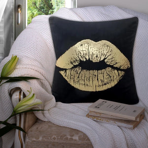 Modern Black and Gold Decorative Pillow Case - Hansel & Gretel Home Decor