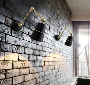 Stavanger Black-Gold Wall Light - Hansel & Gretel Home Decor