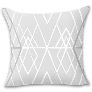 Trendy Gray and White Decorative Pillow Case - Hansel & Gretel Home Decor