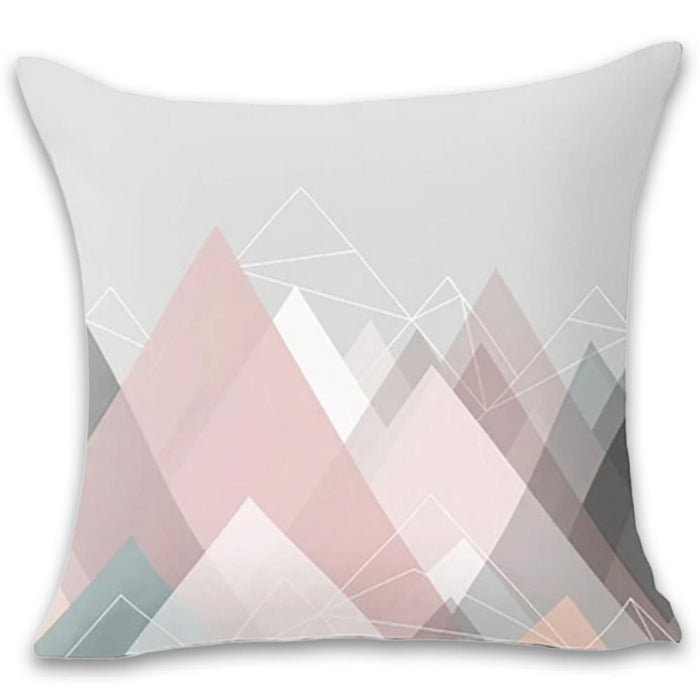 Trendy Shades of Pink and Gray Decorative Pillow Case