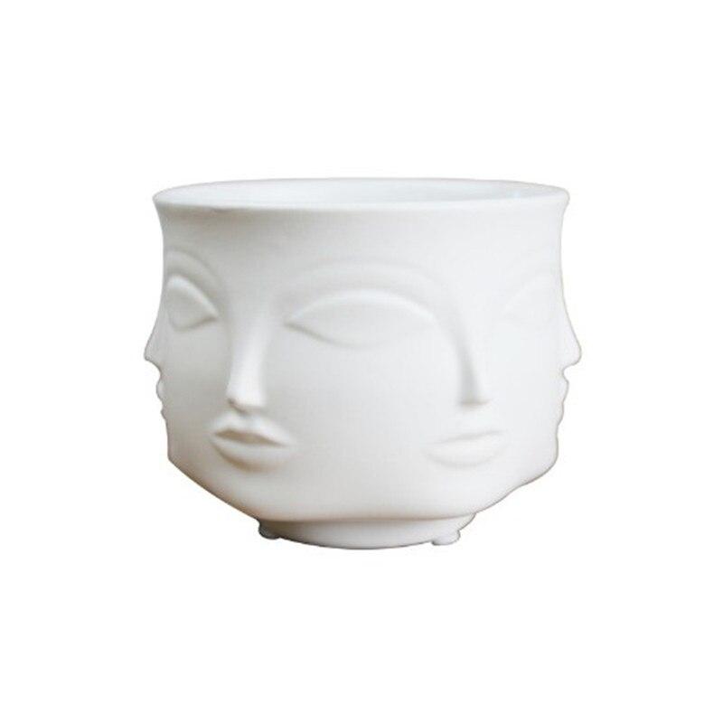 Unique Face Design Porcelain Vase - Hansel & Gretel Home Decor