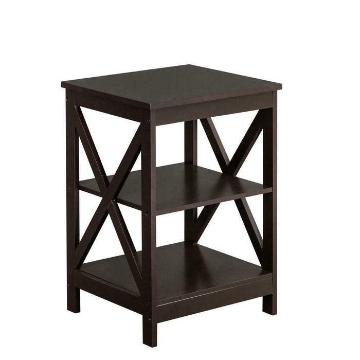 Nathalie Modern Side End Table Stand with Shelf