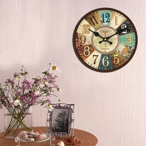 Vintage Wooden Wall Clock Kathleen Model - Hansel & Gretel Home Decor