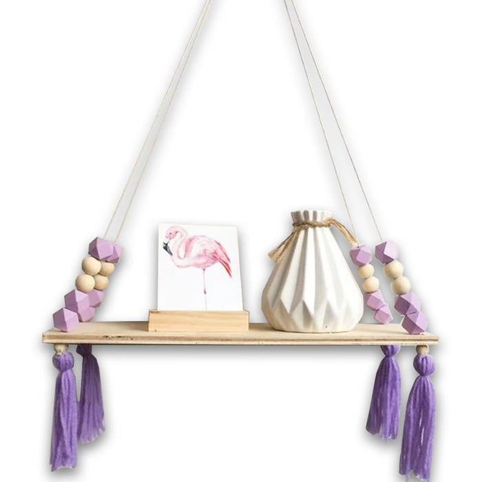 Violet Wooden Shelf