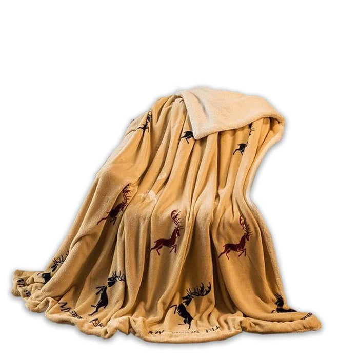 Warm Polyester Brown Throw