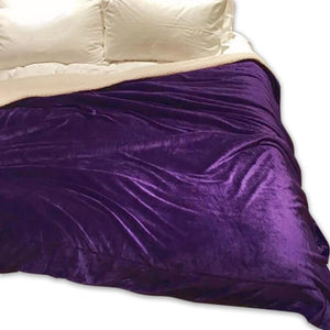 Warm Polyester Purple Throw - Hansel & Gretel Home Decor