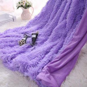 Waterproof Polyester Purple Throw - Hansel & Gretel Home Decor