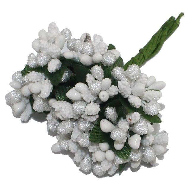 White Artificial Flowers Mulberry Bouquet - Hansel & Gretel Home Decor