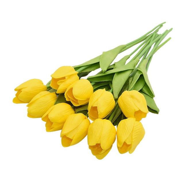Yellow Artificial Flowers Tulip Bouquet